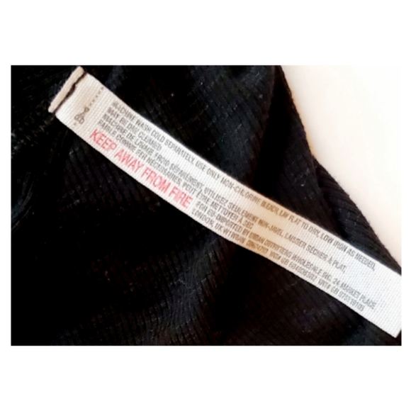 Free People Long Beach Racerback Tank Black Small - Picture 6 of 8